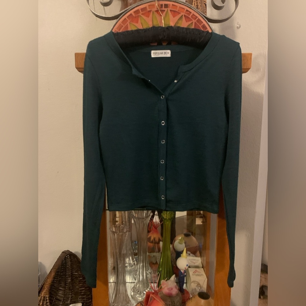 Popular 21  ~ V Neck Cropped